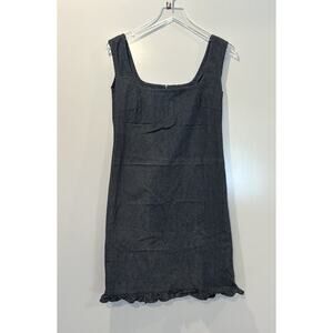 Vintage Polo Jean‎ Co Ralph Lauren Denim Dress Ruffle Hem Womens Size 8 (1123)